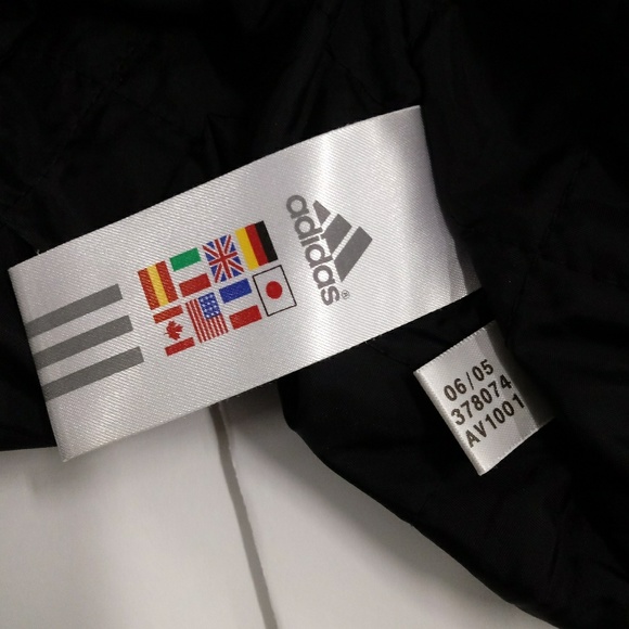 Adidas Black Double Zippered Lined Hooded Jacket - Picture 5 of 8